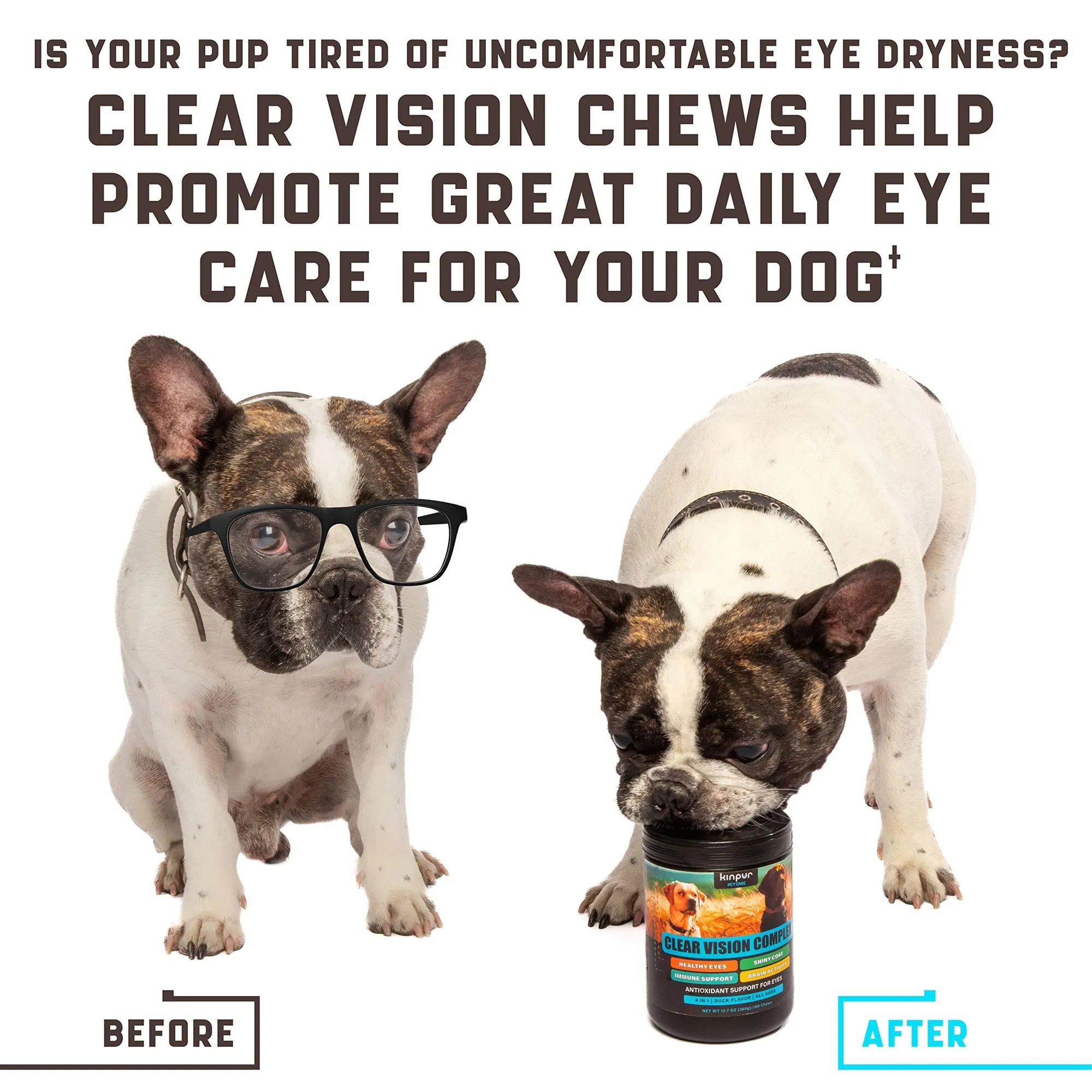 Do Not Sell On Amazon Eye Vitamins For Dogs Dog Vision Supplement For Tear Stains Dog Eye Care Immune Support Vitamin - Image 7